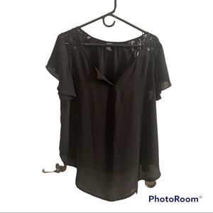Torrid- black blouse